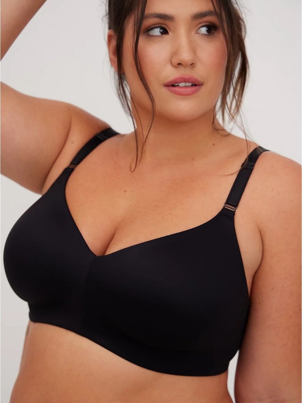 TORRID 11853893 Black 360° Back Smoothing Everyday Wire-Free Bra Size 42DD